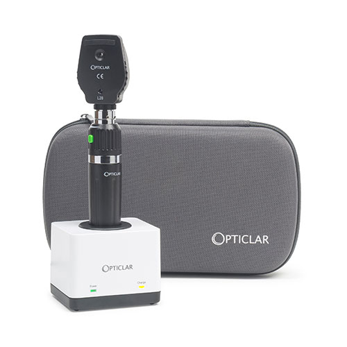 Opticlar VisionVet LED L28 Ophthalmoscope - Rechargeable E Handle