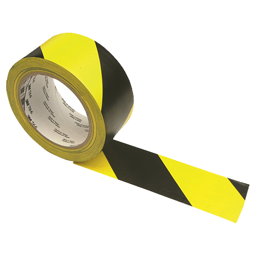 Black and Yellow Chevron Hazard Tape