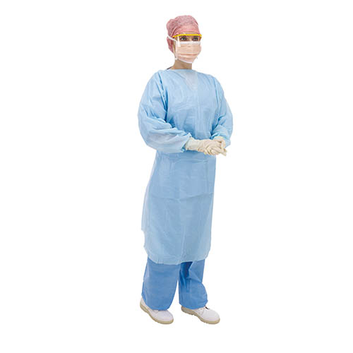 Fluid Protection Gowns with Thumb Loops - Blue - Non Sterile
