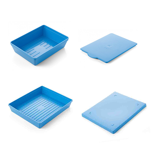 Polypropylene Instrument Trays & Lids - Blue