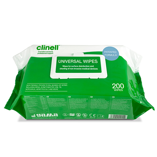 Clinell Universal Wipes - 200 Pack